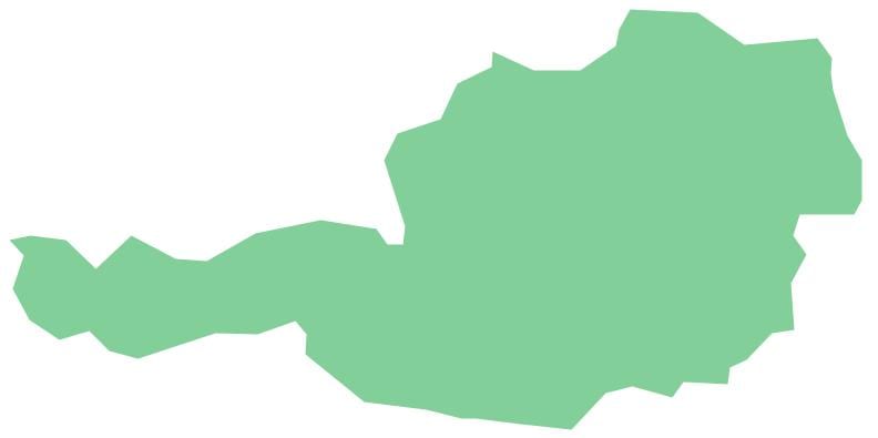 Аўстрыя вектарная карта