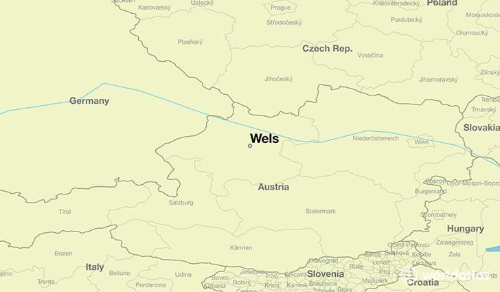 карта Аўстрыя вельс