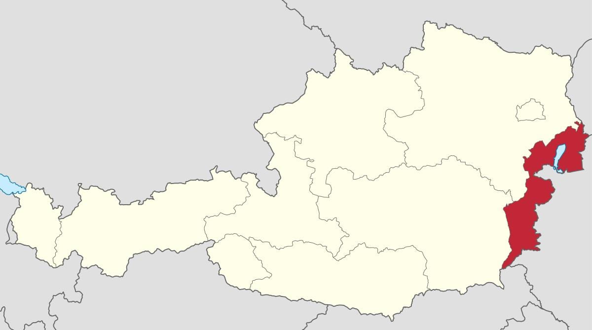 карта зальцбург Аўстрыя