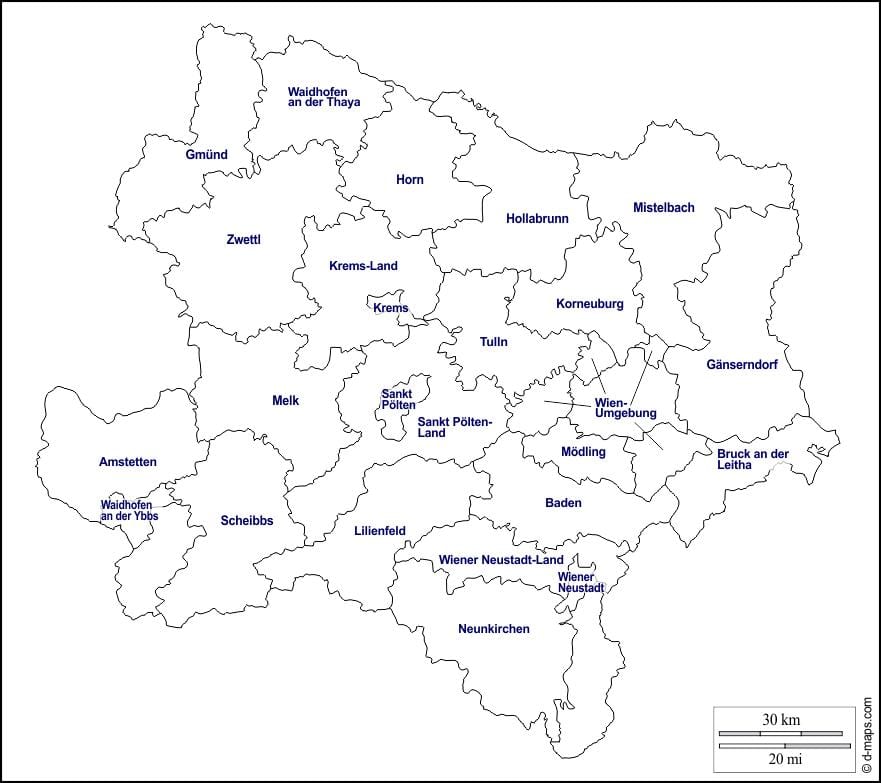 карта медлинг Аўстрыя