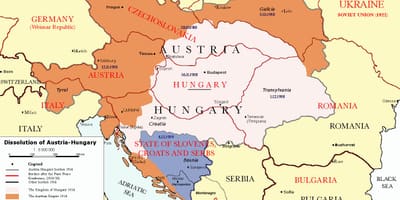 Аўстрыя Венгрыя карта 1900