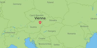 Аўстрыя краіна на карце свету