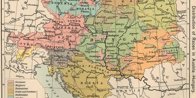 Аўстрыя Венгрыя карта 1900