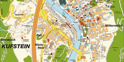Карта Аўстрыя куфштайн