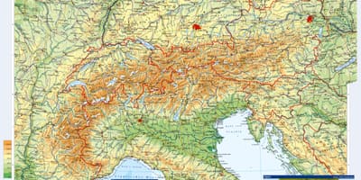 Тапаграфічная карта Аўстрыі