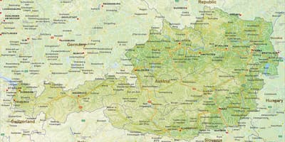 Карта Брук Аўстрыя