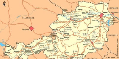 Карта Аўстрыя Вена