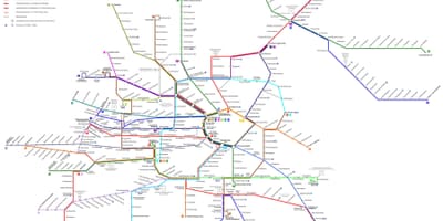 Вене Аўстрыі на карце метро