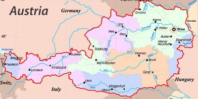 Карта айзенштадт Аўстрыя