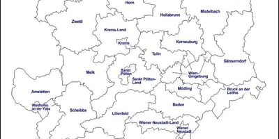 Карта медлинг Аўстрыя