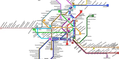 Аўстрыя карта метро 