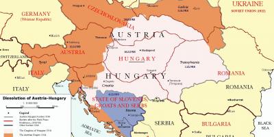 Аўстрыя Венгрыя карта 1900